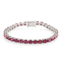Madagaskar-Rubin-Silberarmband