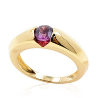 Magenta-Granat-Goldring