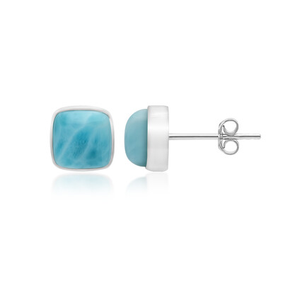 Larimar-Silberohrringe
