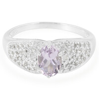 Lavendel-Amethyst-Silberring