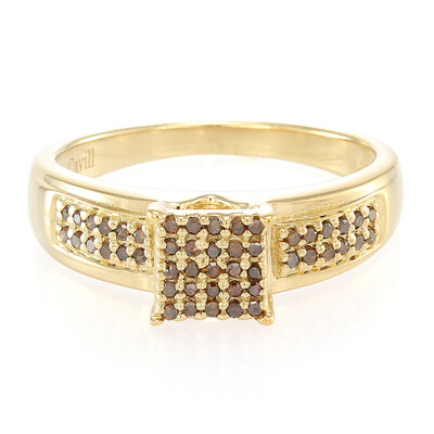 Fancy-Diamant-Silberring
