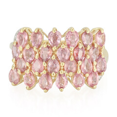 Nicht erhitzter Padparadscha-Saphir-Goldring (AMAYANI)