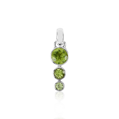 Peridot-Silberanhänger