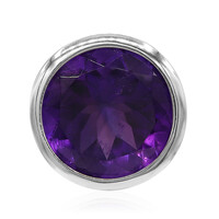 Sambia-Amethyst-Silberanhänger