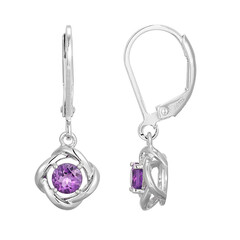 Amethyst-Silberohrringe