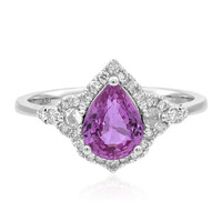 Pinkfarbener Saphir-Goldring (CIRARI)
