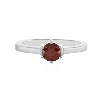 Himbeer-Zirkon-Silberring