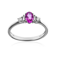 Pinkfarbener Saphir-Goldring (CIRARI)