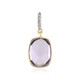 Lavendel-Amethyst-Goldanhänger