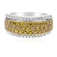 Gelber SI1 Diamant-Goldring (CIRARI)