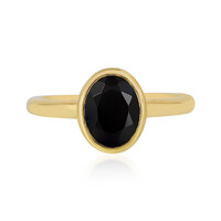 Schwarzer Onyx-Silberring