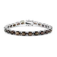 Rauchquarz-Silberarmband