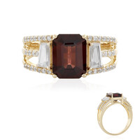 Pinkfarbener Zirkon-Goldring (Adela Gold)