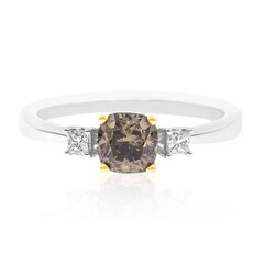 Schokoladen-Diamant-Goldring