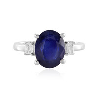 Blauer Madagaskar-Saphir-Silberring
