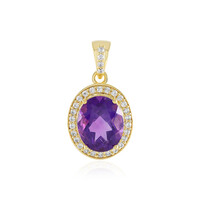 Sibirischer Amethyst-Silberanhänger