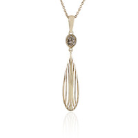 I1 Champagner-Diamant-Goldhalskette (Ornaments by de Melo)