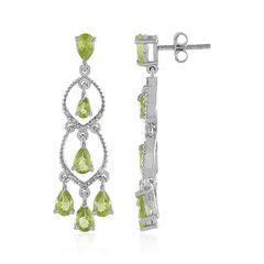 Peridot-Silberohrringe