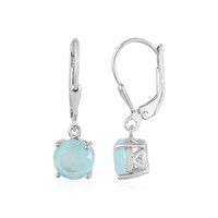 Paraiba-Opal-Silberohrringe