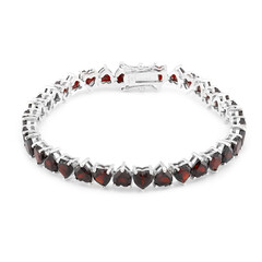 Granat-Silberarmband