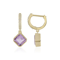 Lavendel-Amethyst-Silberohrringe