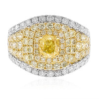 Gelber SI2 Diamant-Goldring (CIRARI)