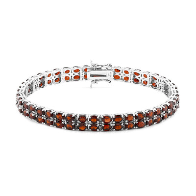 Granat-Silberarmband