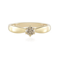 I2 Schokoladen-Brillant-Goldring