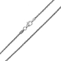 925er Silber-Criss-Cross-Kette - 50 cm - 7,5 g