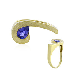 AAA-Tansanit-Goldring (de Melo)