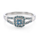 Fancy-Diamant-Silberring