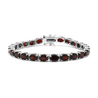 Granat-Silberarmband