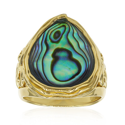 Abalone-Muschel-Silberring (Art of Nature)