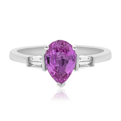 Pinkfarbener Saphir-Goldring (CIRARI)