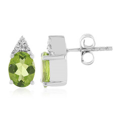 Peridot-Silberohrringe