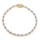 Edelstein-Silberarmband