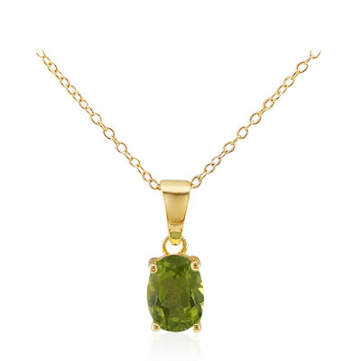 Burmesischer Peridot-Silberhalskette