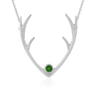 Russischer Diopsid-Silbercollier