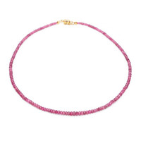 Pinkfarbener Turmalin-Silberhalskette