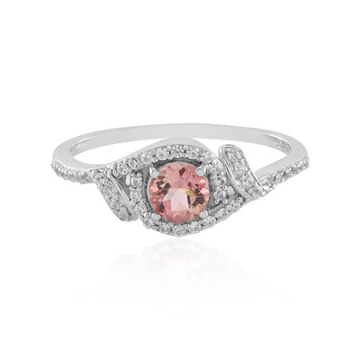 Pinkfarbener Turmalin-Silberring