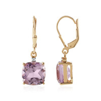 Lavendel-Amethyst-Silberohrringe