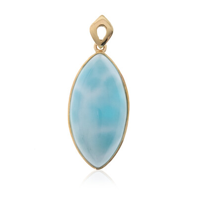 Larimar-Goldanhänger