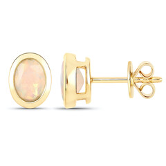 Welo-Opal-Goldohrringe