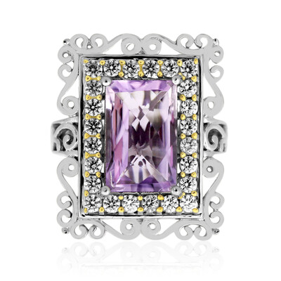 Lavendel-Amethyst-Silberring (Dallas Prince Designs)