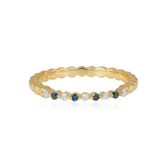 Diamant-Silberring