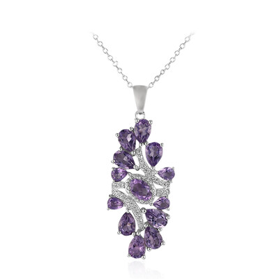 Amethyst-Silberhalskette
