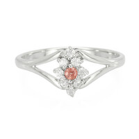 Padparadscha-Saphir-Silberring