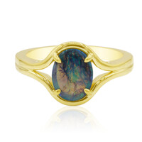 Lightning Ridge-Schwarzer Opal-Goldring (Mark Tremonti)