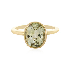 Kanariengelber Kunzit-Goldring