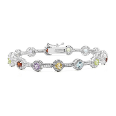 Edelstein-Silberarmband